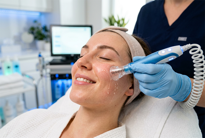 HydraFacial, Tiefenreinigung mit Wirkstoffinfusion